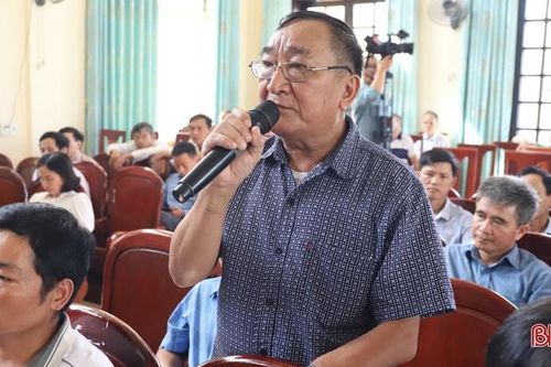 Cử tri Hương Sơn kiến nghị nhiều vấn đề về cơ chế chính sách và đầu tư hạ tầng