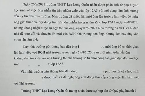 Vụ nhà trường 'từ chối giáo dục học sinh': Sở Giáo dục lên tiếng
