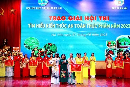 Phụ nữ Thủ đô tranh tài về kiến thức an toàn thực phẩm