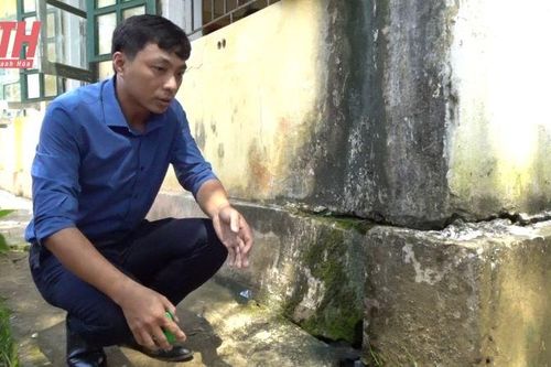 Trường sụt lún, thầy trò nơm nớp lo sợ