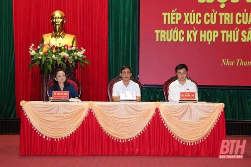 Đoàn ĐBQH tỉnh tiếp xúc cử tri huyện Như Thanh