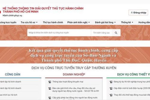 Sở Xây dựng TP.HCM sẽ cung cấp dịch vụ công trực tuyến đối với 22 thủ tục hành chính