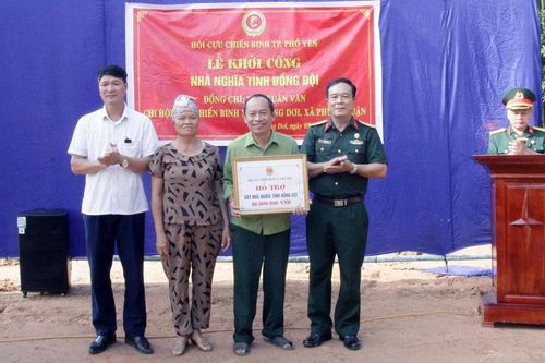 TP. Phổ Yên: Khởi công xây dựng nhà Nghĩa tình đồng đội