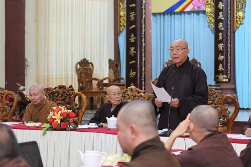 Bình Thuận: Thường trực Ban Trị sự GHPGVN tỉnh sơ kết và triển khai hoạt động Phật sự trọng tâm