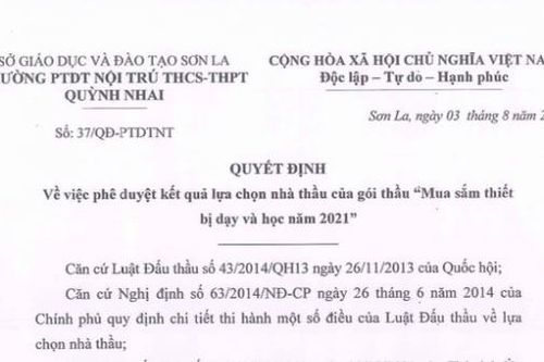Công ty Tuấn Minh một mình trúng nhiều gói thầu, tiết kiệm thấp ở Sơn La
