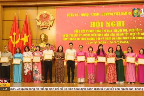 Quận Ba Đình biểu dương người tốt, việc tốt năm 2023