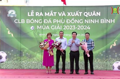 Lễ xuất quân của CLB bóng đá Phù Đổng Ninh Bình
