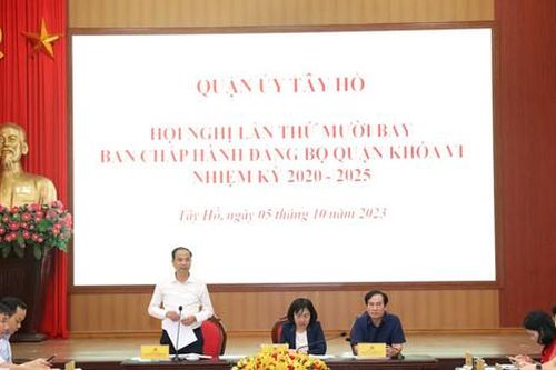 Quận Tây Hồ: Đẩy nhanh tiến độ GPMB tại các dự án dân sinh bức xúc