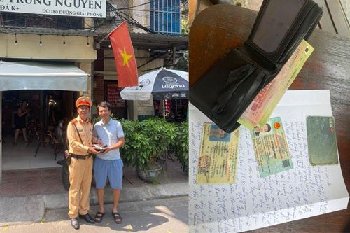 Đánh rơi cả tháng lương, người đàn ông bất ngờ nhận lại từ chiến sĩ Cảnh sát giao thông