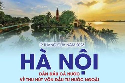 Hà Nội dẫn đầu cả nước về thu hút vốn đầu tư nước ngoài