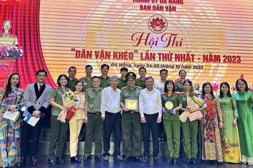 Đội thi Công an TP Đà Nẵng đoạt giải Nhất cuộc thi Dân vận khéo