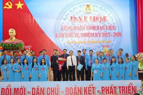 Đại hội Công đoàn tỉnh Bạc Liêu lần thứ XI thành công tốt đẹp