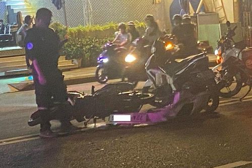 Tạm giữ phương tiện nghi gây va chạm hàng loạt xe máy ở Vũng Tàu