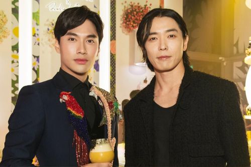 Lý Quí Khánh gặp gỡ tài tử Kim Jae Wook tại Hàn Quốc