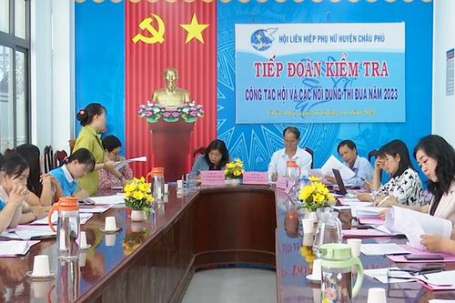 Kiểm tra hoạt động công tác Hội Liên hiệp Phụ nữ tại huyện Châu Phú