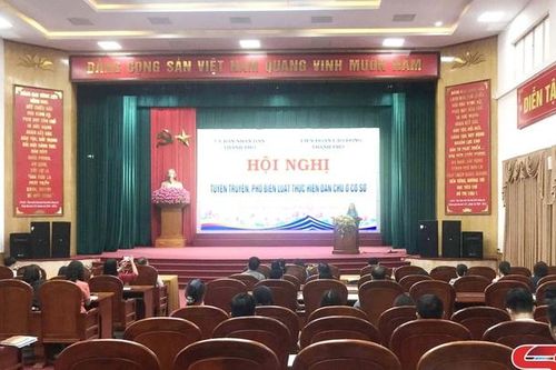 Hội nghị tuyên truyền, phổ biến Luật Thực hiện dân chủ ở cơ sở