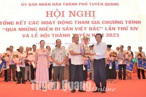 Thành phố Tuyên Quang tổng kết các hoạt động tham gia chương trình 'Qua những miền di sản Việt Bắc' lần thứ XIV và Lễ hội Thành Tuyên năm 2023