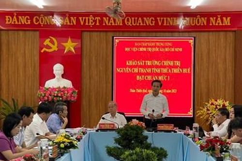 Xây dựng Trường Chính trị Nguyễn Chí Thanh đạt chuẩn mức I