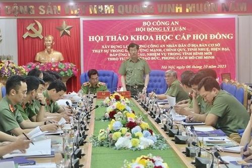 Xây dựng lực lượng CAND ở địa bàn cơ sở đáp ứng tốt yêu cầu, nhiệm vụ