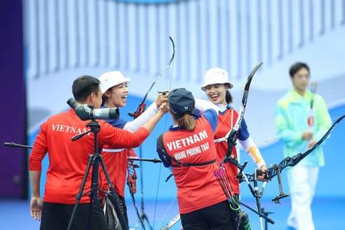 Đội tuyển bắn cung Việt Nam hụt Huy chương đồng đáng tiếc