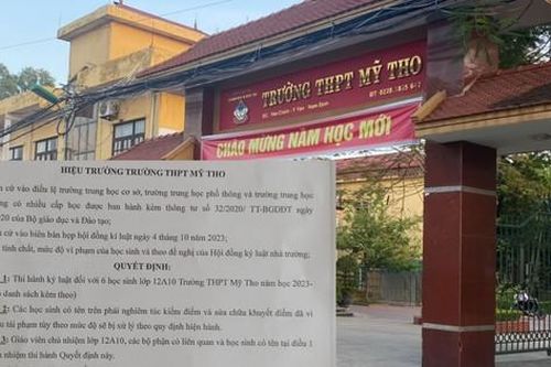 Vụ nam sinh trường THPT Mỹ Tho (Nam Định) bị 'đàn anh' đánh nhập viện: Nhóm hành hung nhận kỷ luật thích đáng