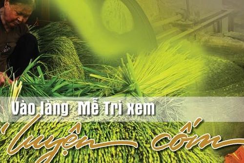 Vào làng Mễ Trì xem người dân 'luyện' cốm