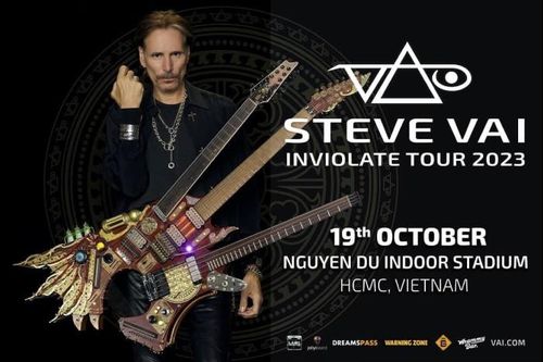 Việt Nam là điểm đến đầu tiên ở Đông Nam Á trong tour diễn của huyền thoại Steve Vai