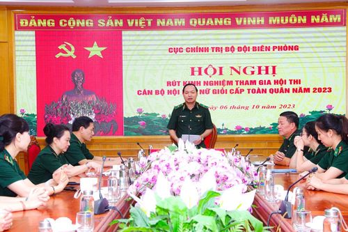Rút kinh nghiệm tham gia Hội thi cán bộ Hội Phụ nữ giỏi cấp toàn quân năm 2023