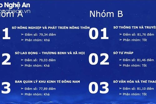 Thấy gì từ kết quả Chỉ số năng lực cạnh tranh sở, ban, ngành và địa phương Nghệ An năm 2022?