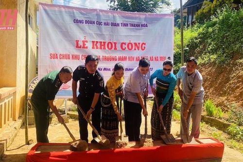 Khởi công xây dựng điểm trường tại bản biên giới huyện Quan Sơn