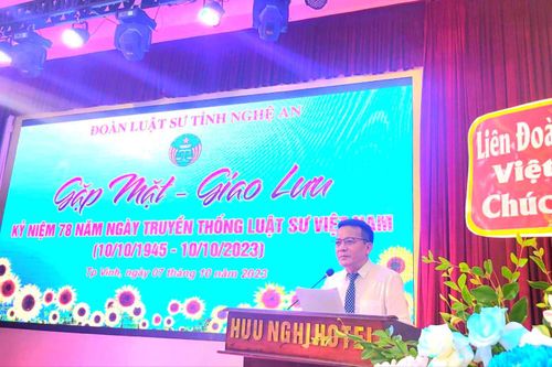 Đoàn Luật sư tỉnh Nghệ An tổ chức kỷ niệm 78 năm ngày truyền thống Luật sư Việt Nam
