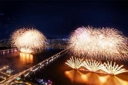 Ấn tượng màn trình diễn pháo hoa bằng drone tại Lễ hội pháo hoa Seoul