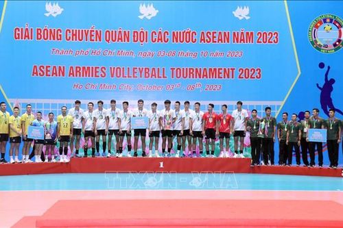 Việt Nam vô địch Giải bóng chuyền nam Quân đội các nước ASEAN năm 2023