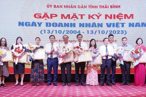 Thái Bình: Tôn vinh 61 tập thể, cá nhân là doanh nghiệp, doanh nhân