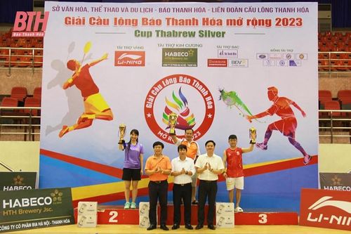 Giải Cầu lông Báo Thanh Hóa mở rộng năm 2023 - Cúp Thabrew Silver thành công tốt đẹp