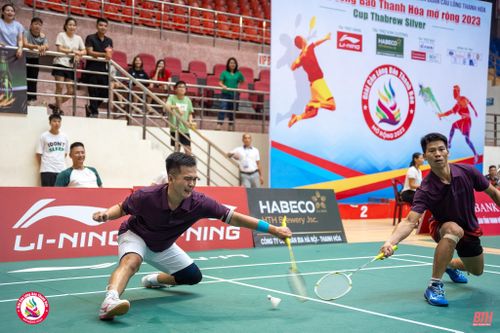 Những trận cầu cảm xúc khép lại giải Cầu lông Báo Thanh Hóa mở rộng năm 2023 - Cúp Thabrew Silver