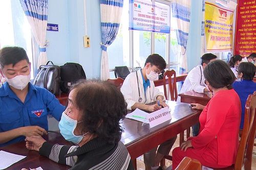 Khám bệnh nhân đạo và tặng quà cho gia đình chính sách, hộ dân hoàn cảnh khó khăn ở 2 xã An Thạnh Trung và Long Giang