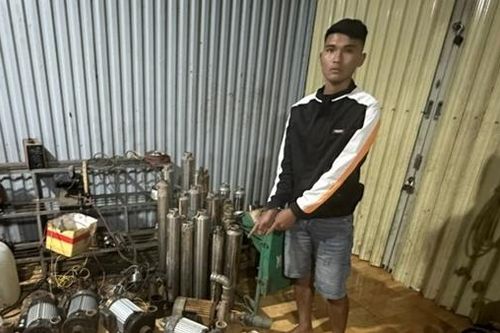 Triệt phá băng nhóm trộm hàng trăm mô tơ