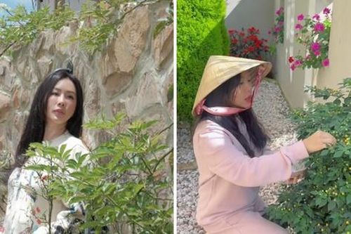Vì sao cảnh hái ớt của Hoa hậu Thu Hoài trong biệt thự như lâu đài bất ngờ gây chú ý?