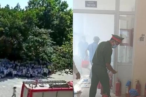 Một trường Tiểu học tại Hà Nội xảy ra hỏa hoạn, hàng trăm học sinh chạy thoát xuống sân