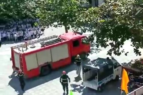 Xử lý nhanh sự cố hỏa hoạn tại trường Tiểu học Đồng Mai 1