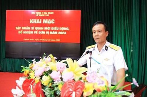 Lữ đoàn 162 khai mạc lớp tập huấn sĩ quan mới được điều động, bổ nhiệm về đơn vị