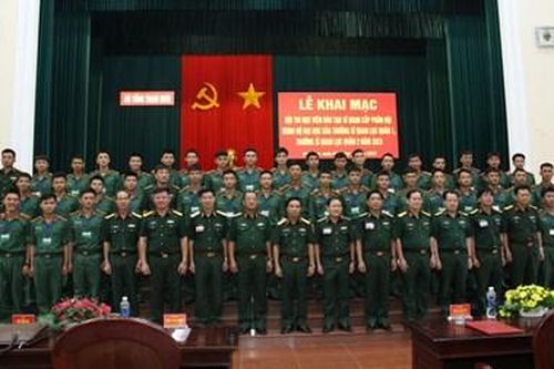 Trung tướng Nguyễn Doãn Anh chủ trì khai mạc Hội thi học viên đào tạo sĩ quan cấp phân đội
