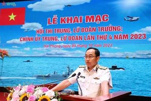 Quân chủng Hải quân khai mạc Hội thi trung, lữ đoàn trưởng; chính ủy trung, lữ đoàn lần thứ 4 năm 2023