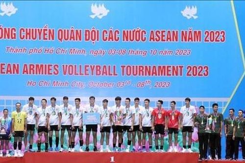 Tuyển bóng chuyền nam Quân đội Việt Nam vô địch giải Quân đội ASEAN 2023