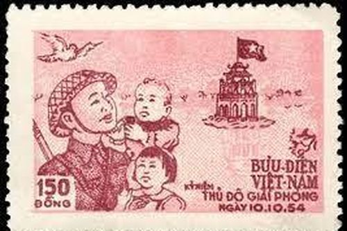 Lưu giữ kỷ niệm Ngày Giải phóng Thủ đô trên những con tem nhỏ bé