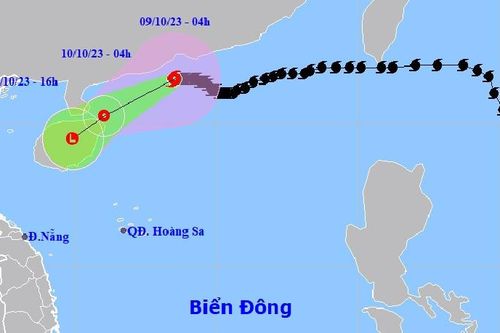 Bão số 4 giảm cấp mạnh do gặp không khí lạnh