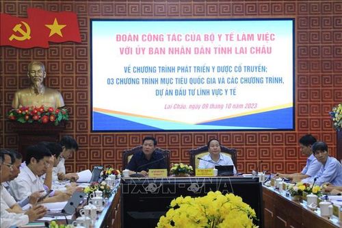 Đoàn công tác Bộ Y tế làm việc tại Lai Châu về phát triển y dược cổ truyền