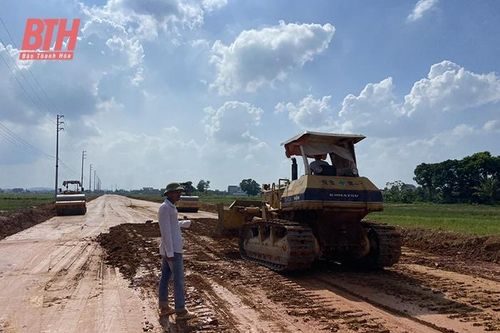 Hậu Lộc tập trung giải phóng mặt bằng, đẩy nhanh tiến độ đầu tư các dự án hạ tầng phục vụ phát triển kinh tế - xã hội