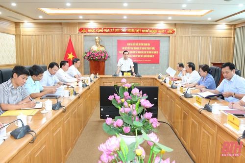 Đoàn ĐBQH tỉnh Thanh Hóa làm việc với UBND, Ủy ban MTTQ tỉnh và các cơ quan khối tư pháp